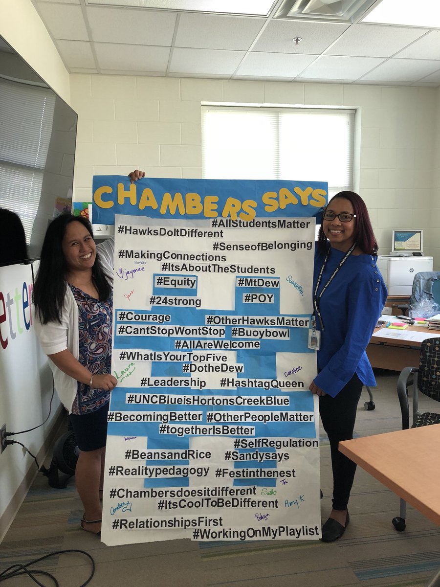 #Sandysays:  there are too many to tweet but check out what <a href="/spedhawks/">@SPEDhawks</a> made for <a href="/DrSandyChambers/">Sandy Chambers</a>! Thank you for pushing us to be better!💙#otherhawksmatter #TogetherIsBetter #hawksdoitsifferent