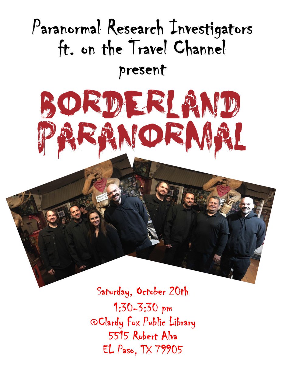 Get ready for Halloween by finding out what paranormal activity exists here in the Sun City.  #iamelpaso #915