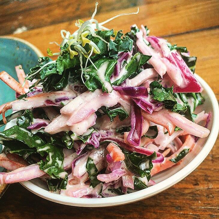 NaturalBham's tweet photo. There are some wonderful dishes on our menu but the hidden gem amongst it all is the Kaleslaw. Don’t forget you can ditch the fries in favour it when you’re looking to add some raw goodness to your meal! 😍 Amazing pic by @superveganalex #kaleslaw #kale #coleslaw https://t.co/mSoO9FFgcG