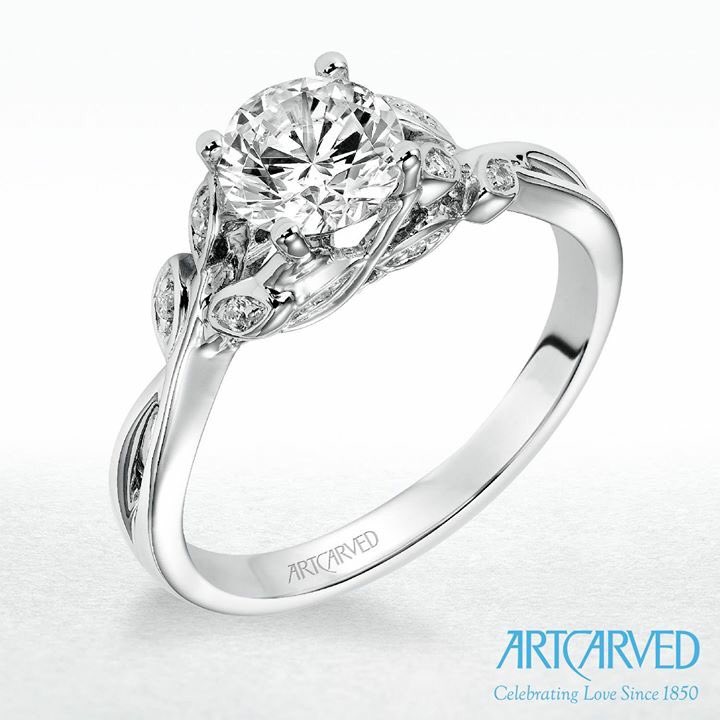 ArtCarvedBridal's tweet image. Fall for these floral engagement rings with beautiful petal details.  #FloralCollection #CelebratingLove