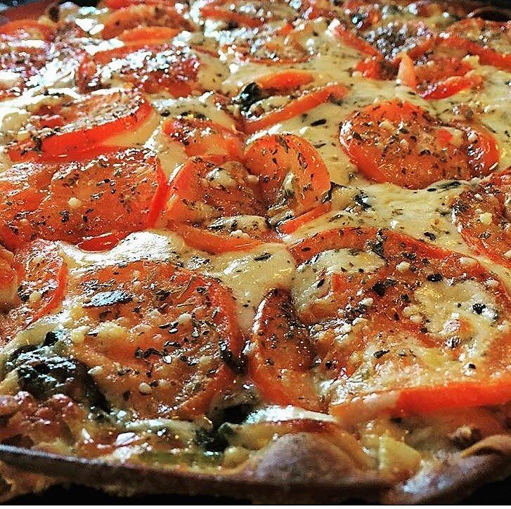 Grab a bite of that veggie pizza!