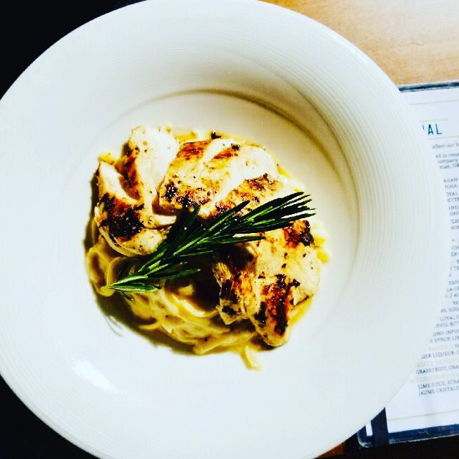 This week’s $12 lunch special, Chicken Alfredo!