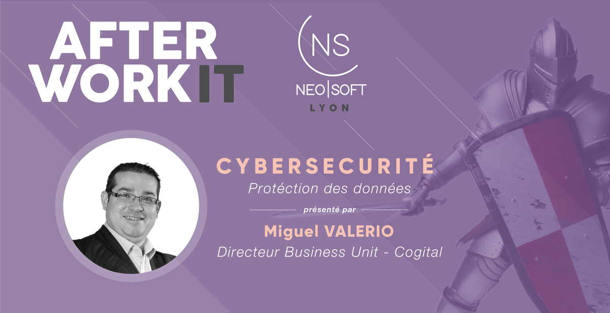 neosoft_'s tweet photo. [ 📣🚨 AFTER WORK IT 🚀 LYON ] RDV le 3 oct. pr un #AfterWorkIT by Néo-Soft

😁👋🏻 Venez rencontrer Miguel, directeur Cogital pr la conférence : Cybersécurité, protection des données 🔐

Inscrivez-vous sur drhlyon@neo-soft.fr. Pour + d'infos ⏩ DM
 #IT #Afterwork #Serverless https://t.co/9AbVlqN3JI