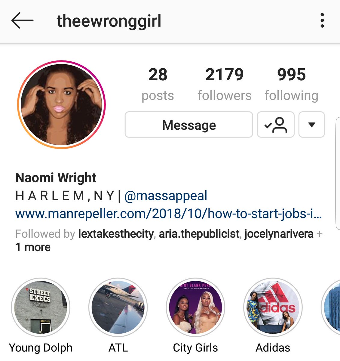 Naomi WrightIG: TheeWrongGirlProducer at MassAppeal