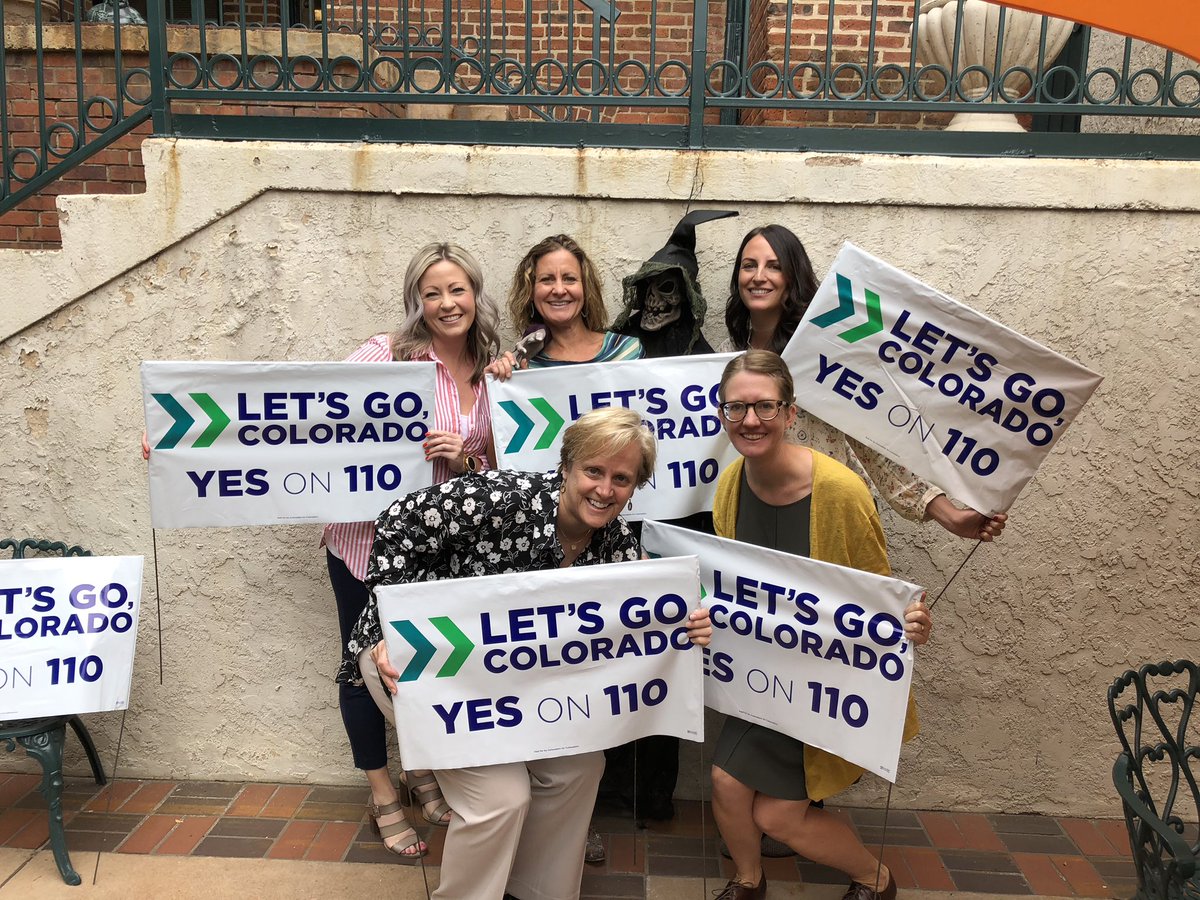 LandonGates's tweet photo. LiveWell Colorado getting yard signs and getting in the Halloween spirit! Vote YES on Proposition 110! @letsgocolo2018 @livewellco https://t.co/YUAcNsRTsA