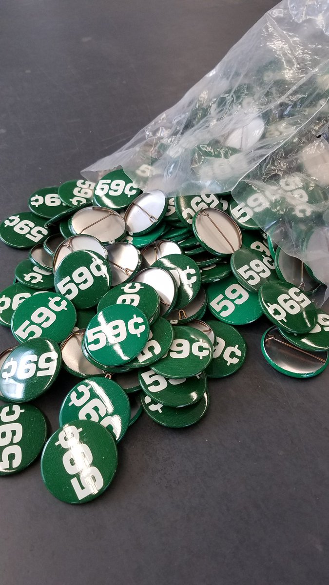 msgreek68's tweet image. What I love the most is finding something in a collection that just makes you scratch your head and say &quot;what the?&quot; - like an entire bag of 59 cent buttons. #ArchivesMonth #ProcessingFinds @dcpl #washingtoniana