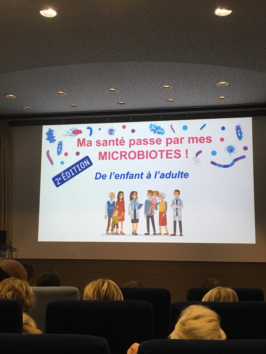 estl19's tweet photo. En direct de la conférence sur le microbiote ! #masantepasseparmesmicrobiotes #microbiote #immunite #iedm https://t.co/heG3V8t9im