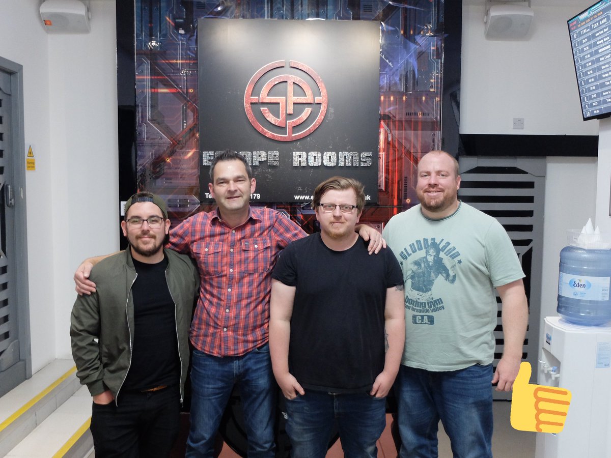 EscapeRoomsLD's tweet photo. Thanks for coming @ReallyFunUK, great game! Hope to see you again soon! #ericuk18 https://t.co/EWilsEk1rp