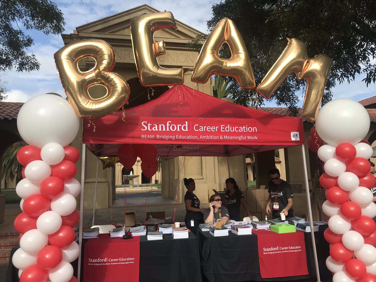 BrettAlpert's tweet photo. @StanfordBEAM is getting ready to host 100’s of employers and 1000’s of students (of all majors and degree levels) later this morning at Venture SU Fall 2018! #meaningfulwork #VentureSU18 https://t.co/7NjNxZHxDT