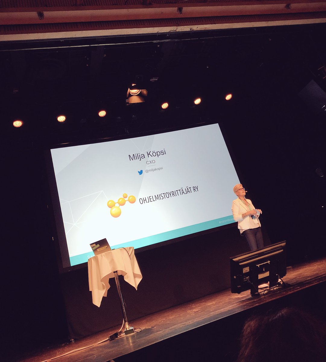 Huikee @miljakopsi puhuu asenteista🤘🏻#mimmitkoodaa <a href="/MimmitKoodaa/">Mimmit koodaa</a>