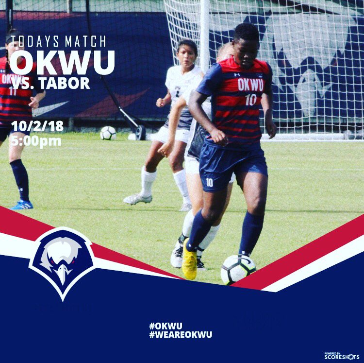 It’s GAMEDAY!!! 

Where: OKWU Soccer fields. 
When: 5:00 pm kick off 

Lets go Eagles #okwu #WeAreOKWU #kcac #kcacscores