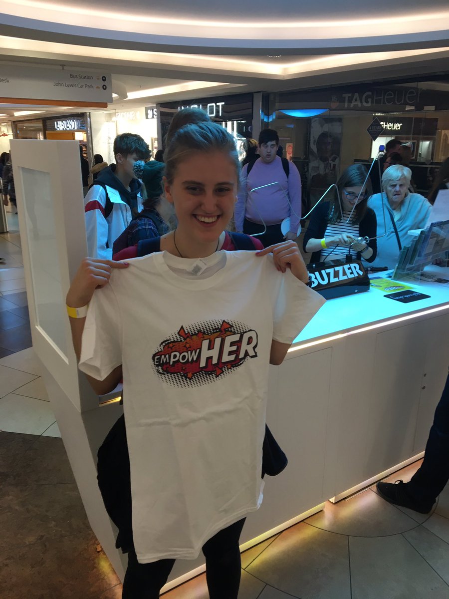 streetwisenorth's tweet photo. We Have A Winner! She Beat The Buzzer and won a Streetwise #empoerher T-shirt &amp; #intueldonsquare voucher at @intueldonsquare  can you? #streetwisenewcastle #teamstreetwise #beatthebuzzer #itsnotokay https://t.co/qAU6ESHqb0