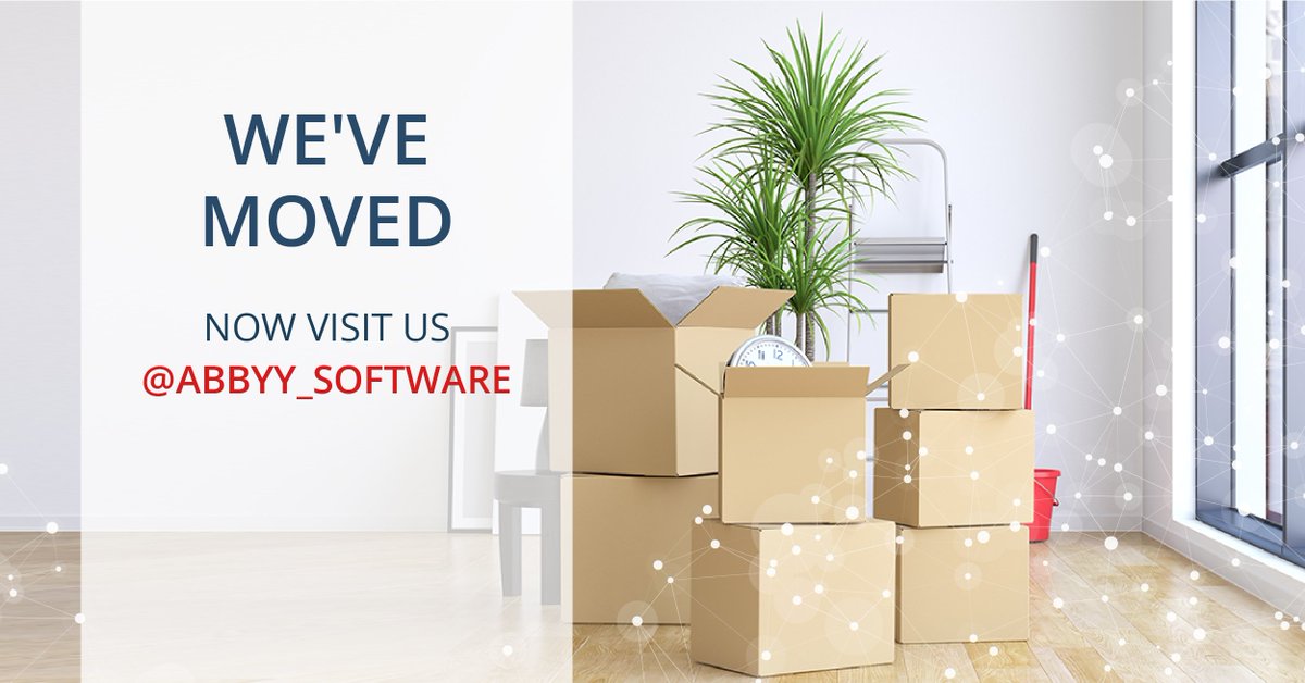 Important news: this page has moved to <a href="/ABBYY_Software/">ABBYY</a>. Please follow <a href="/ABBYY_Software/">ABBYY</a> for news, updates, articles and tips. We would be happy to see you there! x.com/abbyy_software