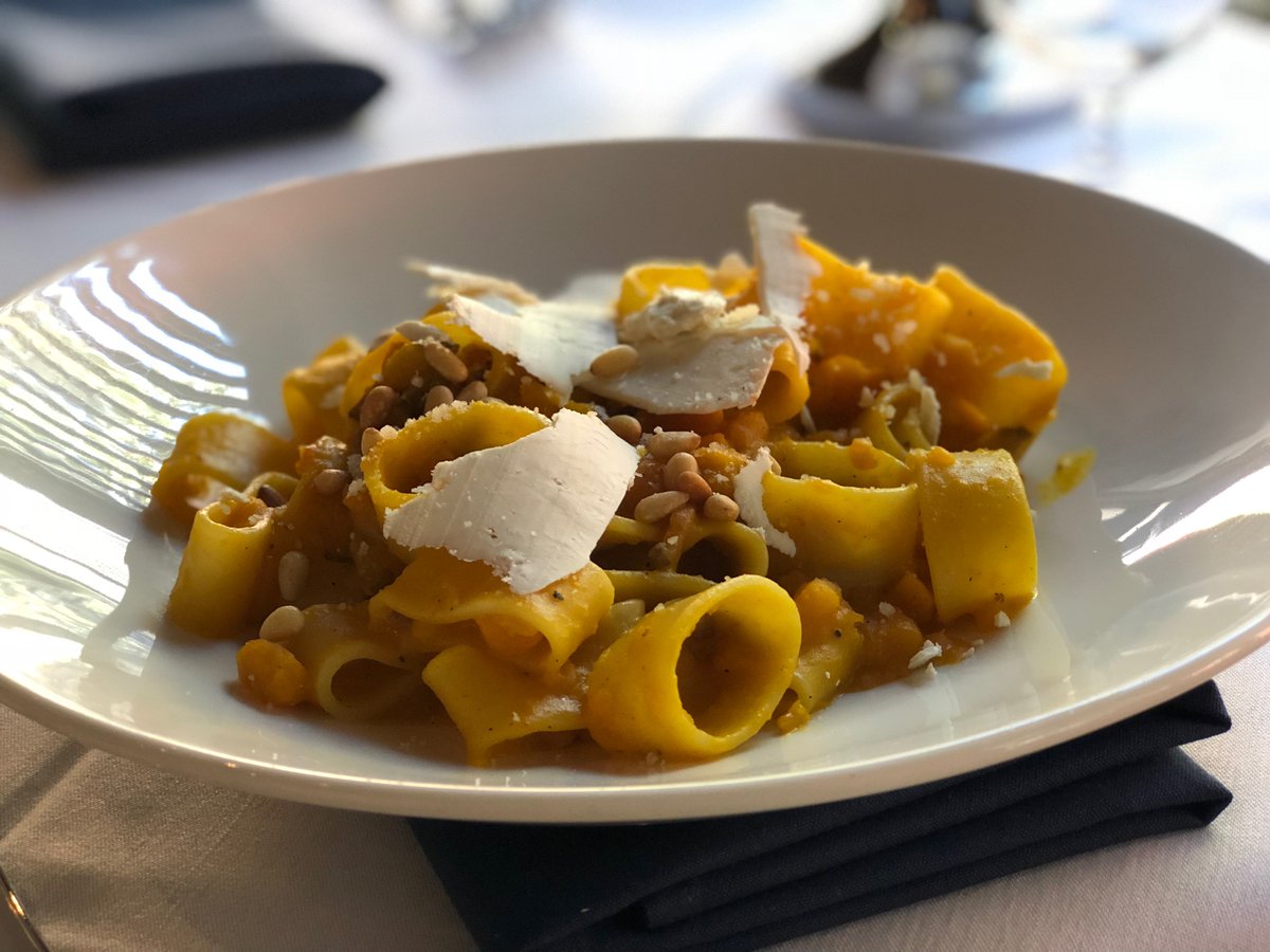 AcroPgh's tweet photo. Sneak preview of an Italian Restaurant Week feature from Molinaro Ristorante: Rigatoni with pancetta, pumpkin, toasted pine nuts, and ricotta salata. Don’t miss the chance to get exclusive deals on some of the best of the ‘Burgh for Pittsburgh Italian Restaurant Week! 🍝 https://t.co/wzSrE5qMXq