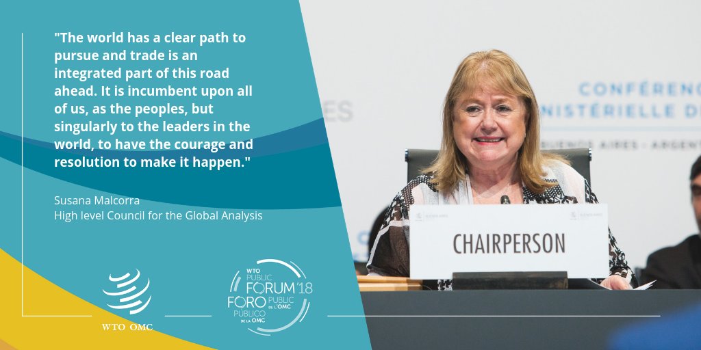 Thank you for sharing your vision for #Trade2030 <a href="/SusanaMalcorra/">Susana Malcorra</a>.

#WTOPublicForum