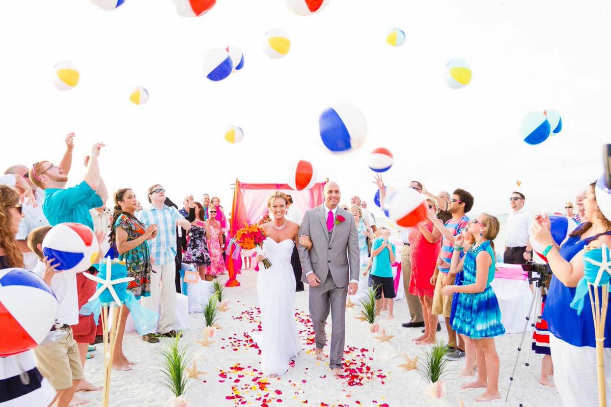 Suncoast Weddings On Twitter Beach Balls Replace Confetti