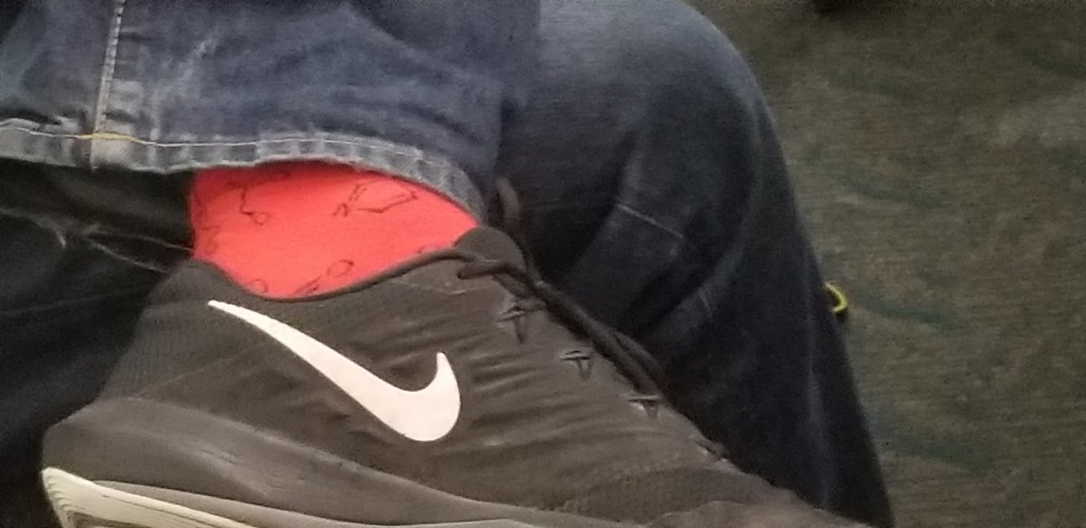yagotshaned's tweet photo. The type of socks you see at #acep18  #Chemistry https://t.co/1vBEhl0NJN