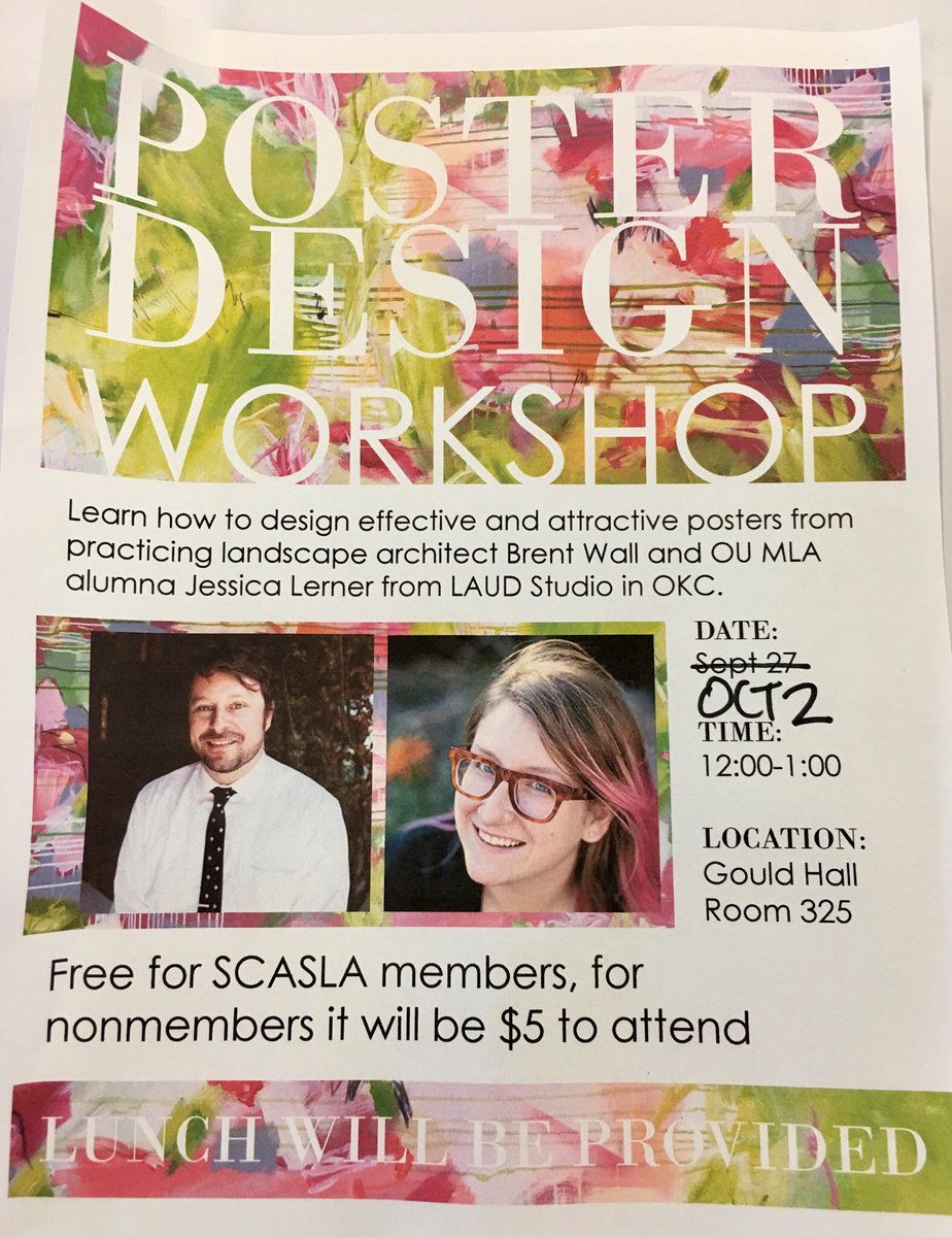 Thank you Jessica and Brent for coming back to campus to conduct this great workshop! #laudstudio @OUCollegeofArch