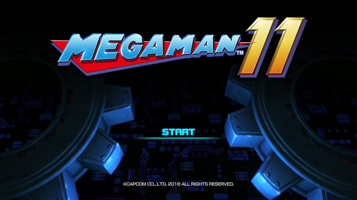 Start game. Capcom Mega man 11 (cap_5245). Title Screen. Mega man 11 get. Mega man 11 Bundle.
