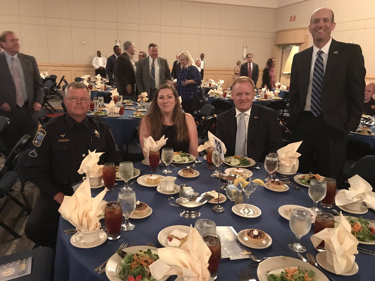 LeitnerFirm's tweet photo. The firm was a proud sponsor of the AEGIS Law Enforcement Foundation of Greater Chattanooga luncheon today. Enjoyed spending time with first responders and leaders in our community! #supportlocallawenforcement https://t.co/wyXyWLe9HQ
