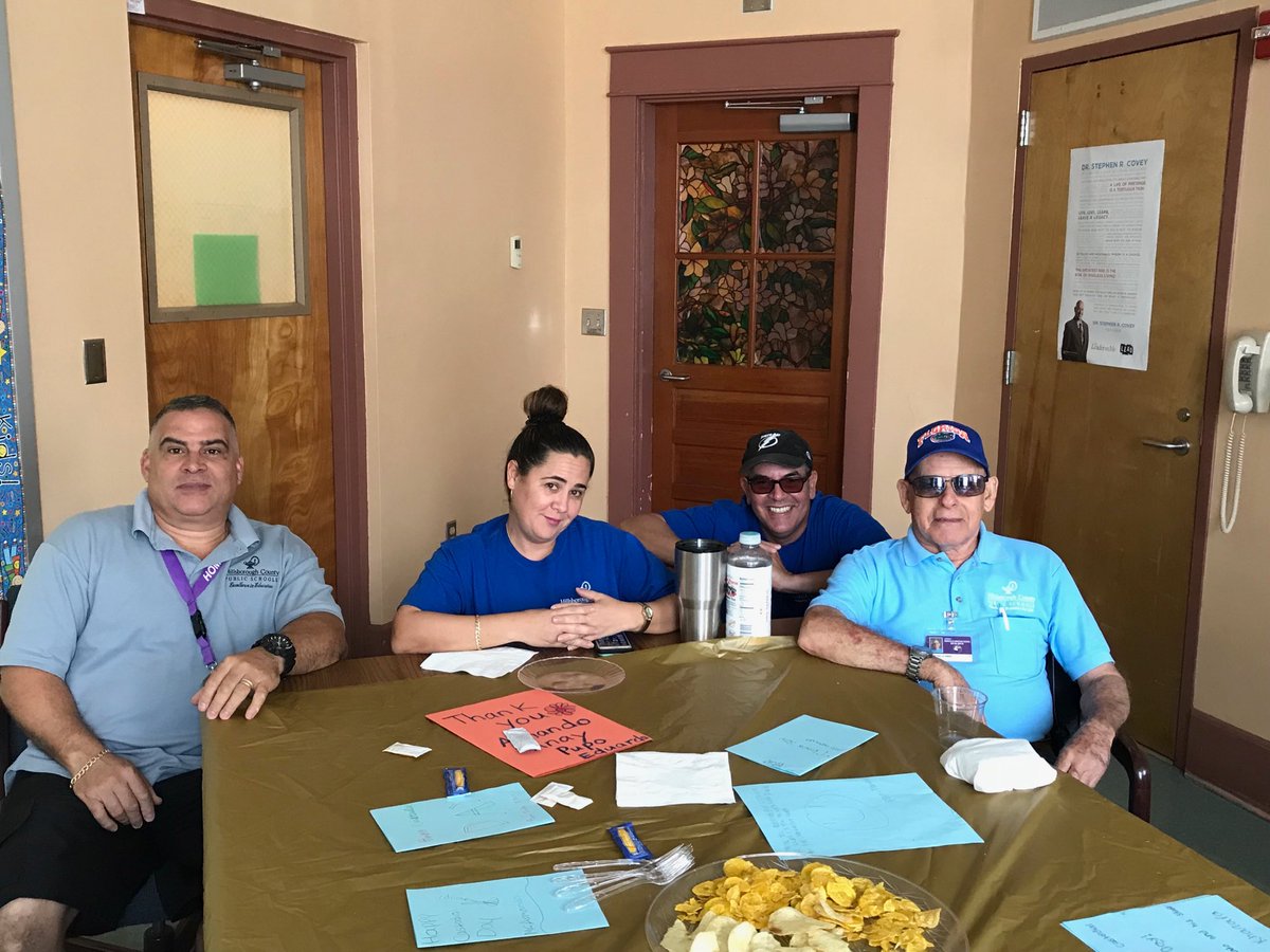 HCPSSeminole's tweet photo. Custodial Appreciation Day.....that’s everyday here at Seminole! WE LOVE our custodians for their hard work everyday to take care of students and teachers! https://t.co/XS0mM4FgUS