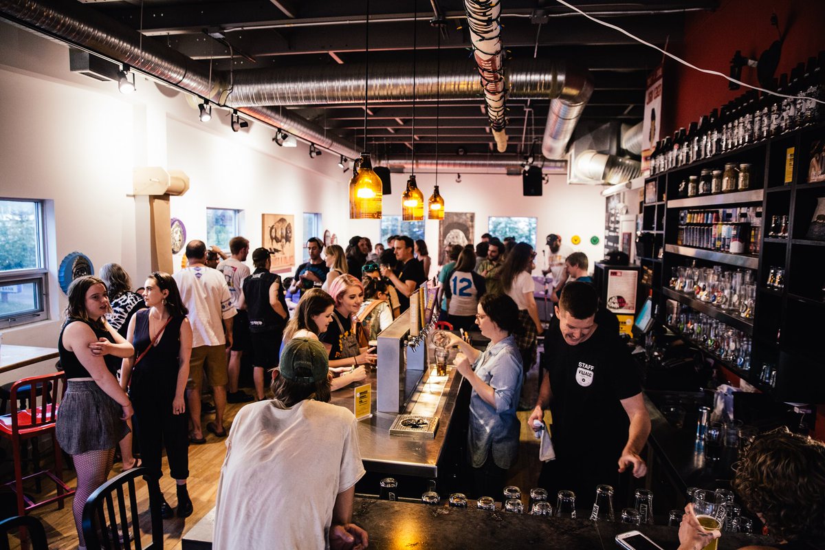 villagebrewery's tweet photo. White stuff is flying and has us thinking about hanging with friends, coworkers, and loved ones. 

If you're looking for a place to gather, learn beer, or just dance then we've got one for you. Shoot ericd@villagebrewery.com a line for all your booking needs!

📸@Michaelbenzz https://t.co/Pypsnh7OpE