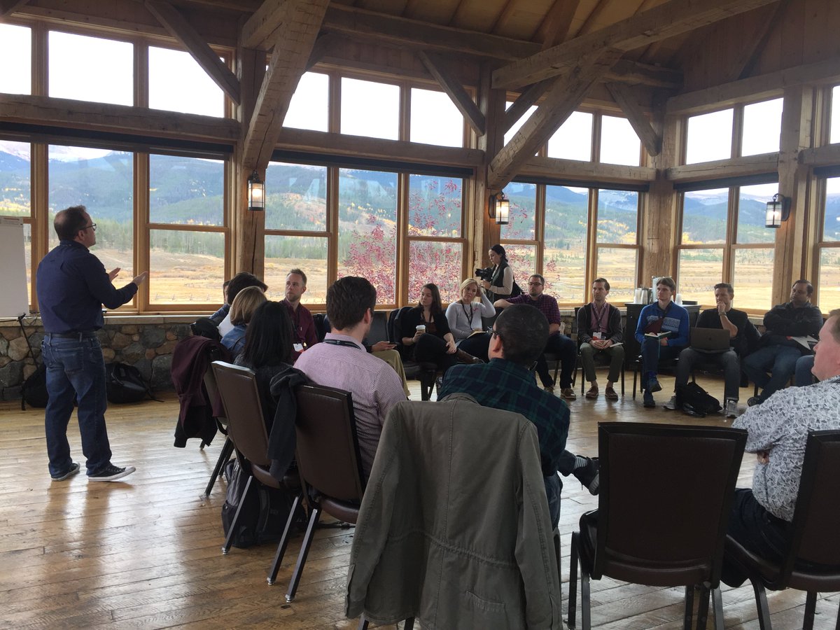 GANConnect's tweet photo. Breakout sessions are well underway (w/ some decent views). Sessions led by @TellurideVA, @UtecVentures, @SprintAccel, @Boomtown, @UPS, Winshall Group, @ekkeeton, @liz_roberts, @hfarmspa, & #designthinking expert, Matt Gray throughout the day #GANSummit2018 #TheAdditiveEconomy https://t.co/AAoMH0TBrt