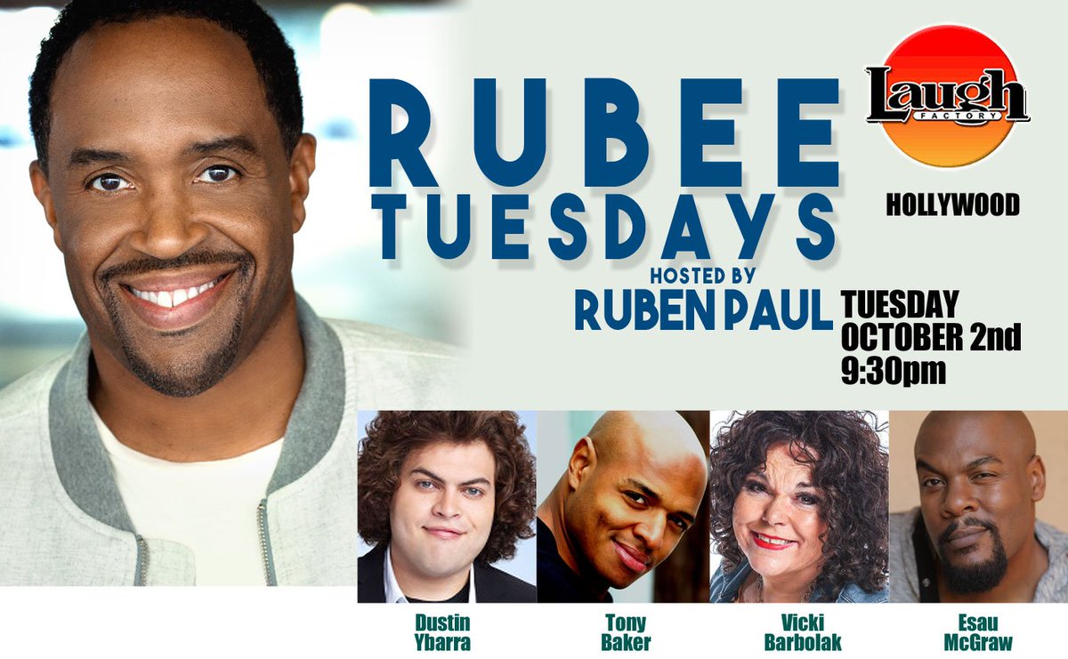 Laugh Factory (@thelaughfactory) on Twitter photo #comedy #TheLaughFactory #Hollywood <a href="/IamRubenPaul/">Ruben Paul</a> <a href="/Dustin_Ybarra/">Dustin Ybarra</a> <a href="/TonyBakercomedy/">Tony Baker</a> <a href="/VickiBarbolak/">VickiBarbolak</a> <a href="/EsauMcgraw/">1960 What? 1960 Who?</a> BUY TICKETS: laughfactory.com/clubs/hollywoo… #comedy #TheLaughFactory #Hollywood <a href="/IamRubenPaul/">Ruben Paul</a> <a href="/Dustin_Ybarra/">Dustin Ybarra</a> <a href="/TonyBakercomedy/">Tony Baker</a> <a href="/VickiBarbolak/">VickiBarbolak</a> <a href="/EsauMcgraw/">1960 What? 1960 Who?</a> BUY TICKETS: laughfactory.com/clubs/hollywoo…
