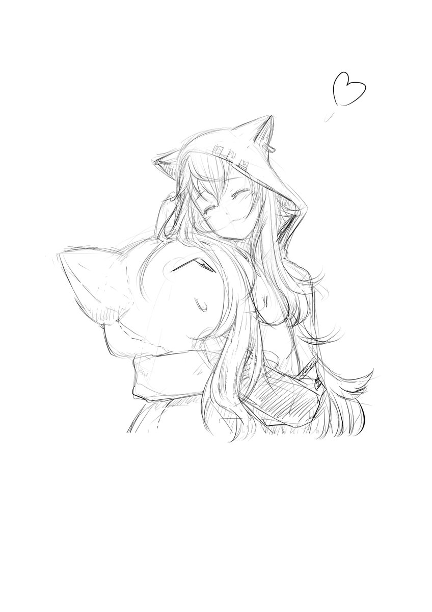 ARHDian's tweet photo. Here's the #sketch @chan_cate requested last week ^^
It's supposed to be a #comfy #VRtuber #AzumaLim X3
#azulim #アズリム https://t.co/VAVl2cg7DE