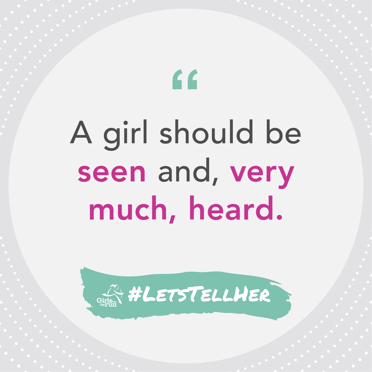 GOTRI's tweet photo. It’s ok to live out loud! #LetsTellHer  

#girlsontherun #girlpower #girlsrock #girlsrun #yougogirl #Heartandsole #girlempowerment #inspirational #running #GOTR #womenempowerment #womensupport #girlsupport https://t.co/bT1zDkAob3