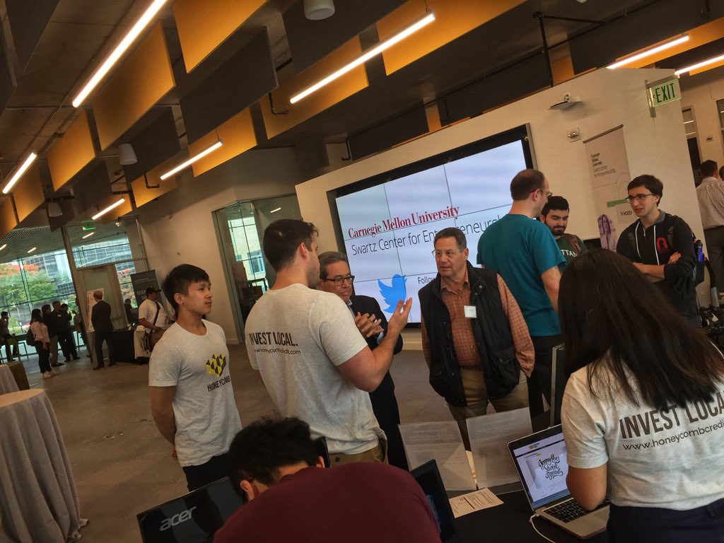 teppercmu's tweet photo. Today from 2-6 p.m., stop by the Grand Opening of the Swartz Center for Entrepreneurship Space in the #TepperQuad to learn about new startups and research at LaunchCMU. #LaunchCMU2018 #CMUEntrepreneurship https://t.co/O8Ll8t1106