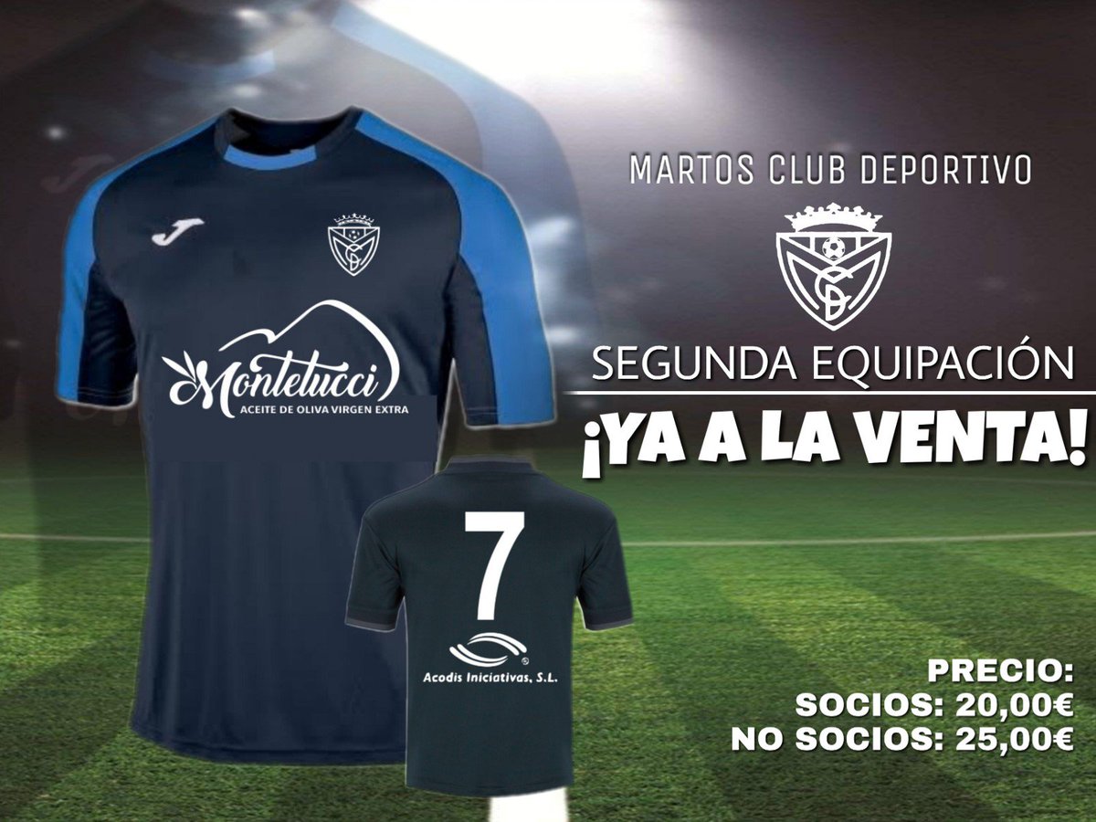 MartosClubDptv's tweet image. 🆕 #MARTOSTORE | ¡Ya a la venta la nueva camiseta de la segunda equipación 2018/19! 👕🔝

🛍️¡Disponible en las oficinas del club, y los días de partido en el estadio!

📍HORARIO OFICINAS: Miércoles, Jueves y viernes de 19 a 21. ⌚