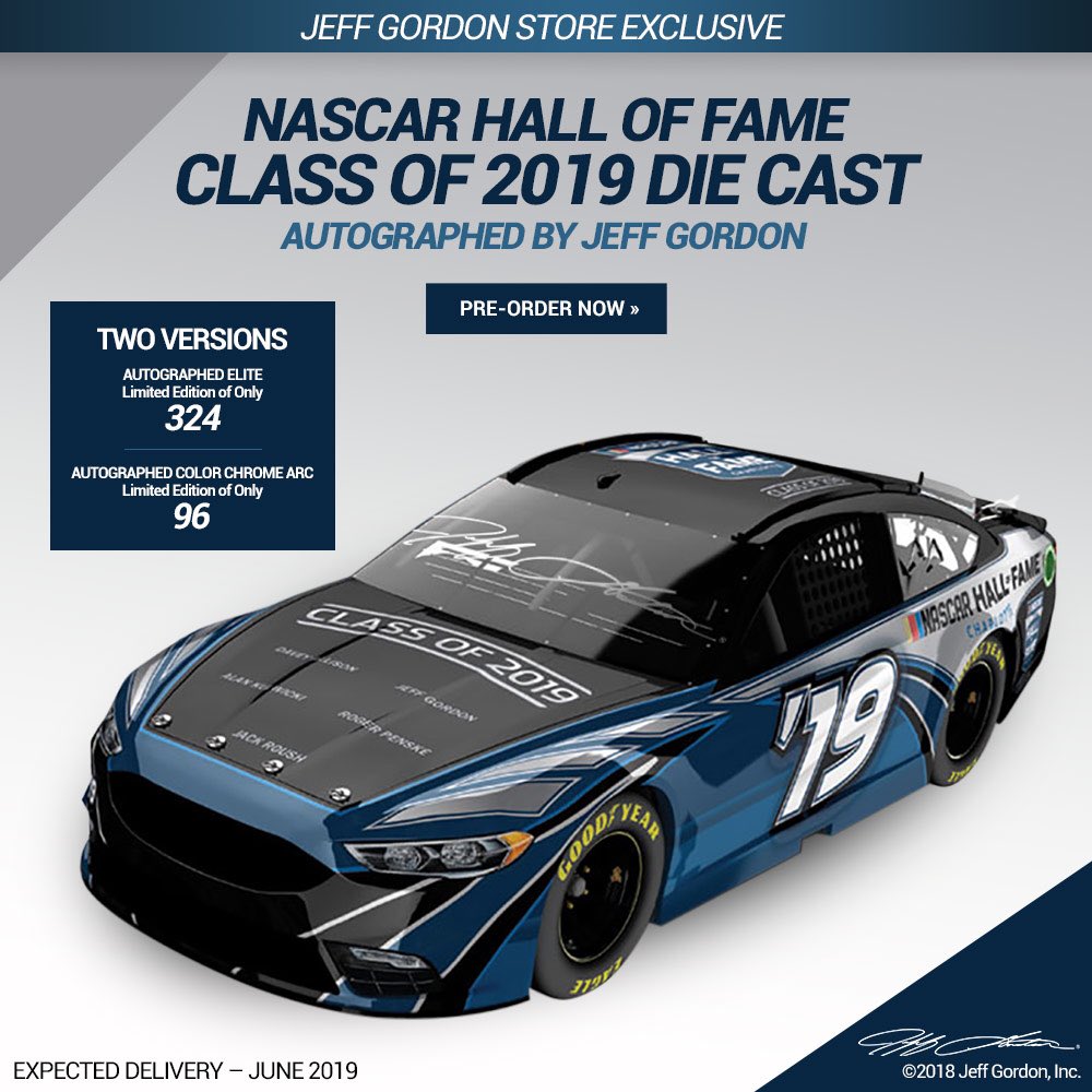 jeff gordon autographed diecast