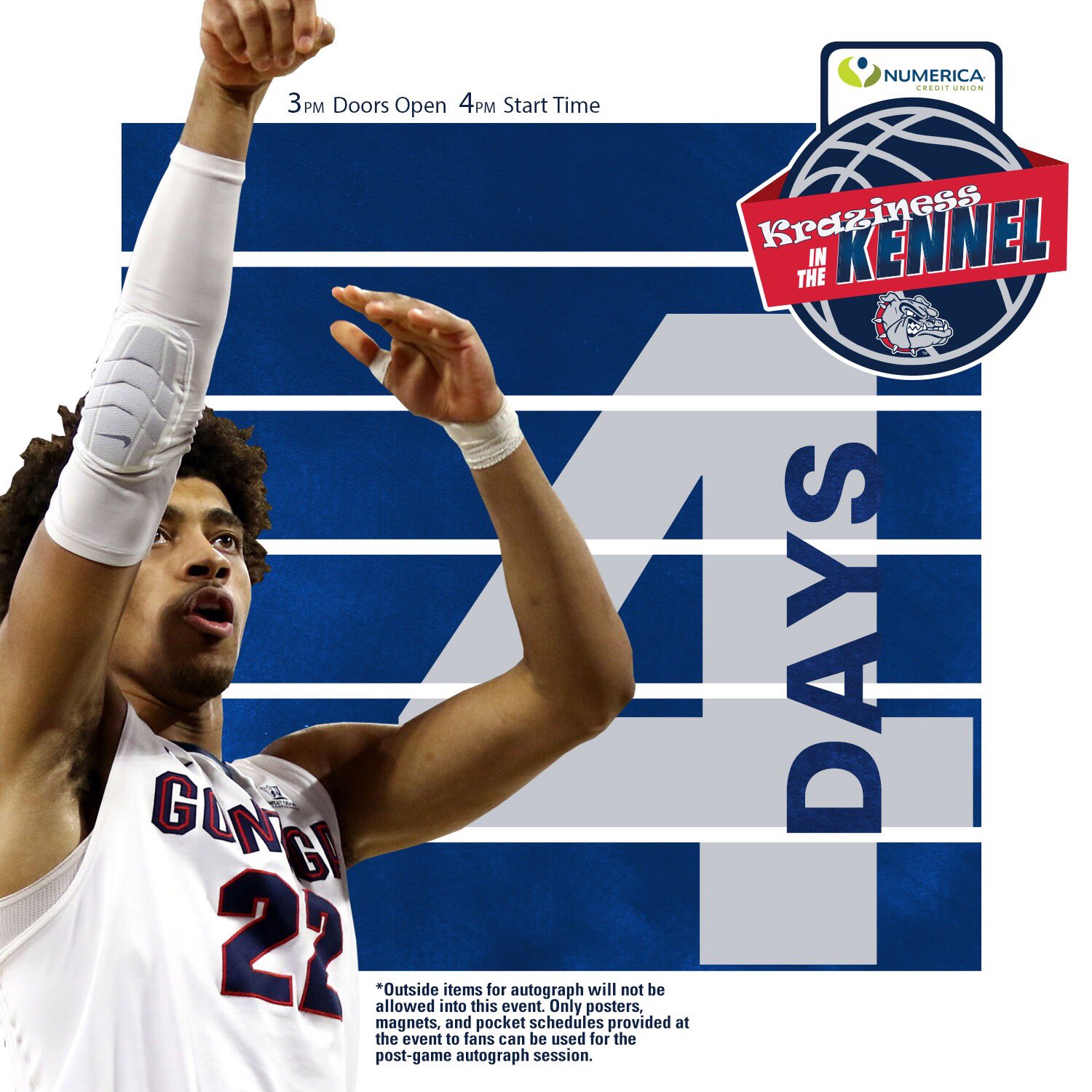 Gonzaga Basketball on Twitter "FOUR 👏🏼 MORE 👏🏼 DAYS 👏🏼 Numerica