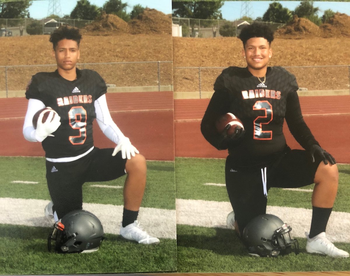 MarquisOlga's tweet photo. Silver Creek Raiders......#9 Elijah Thomas Sophomore RB, OLB.......And his big brother #2 Jordan Thomas Senior FB, DE.....#beastmodemindset https://t.co/u8nHADy5zh