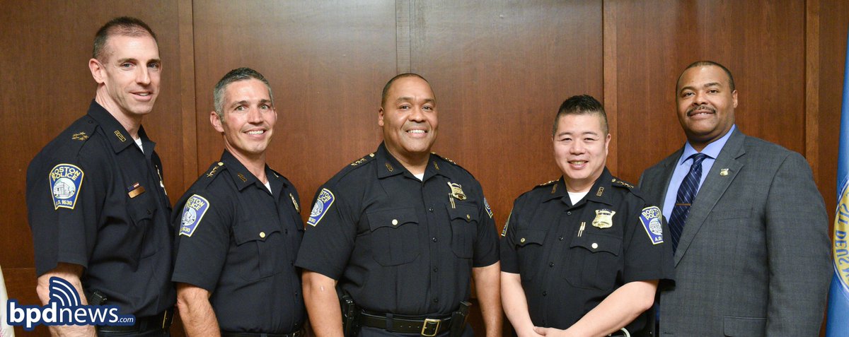 bostonpolice's tweet photo. #RecentPromotions: Commissioner Gross Appoints Three New Deputy Superintendents to the Boston Police Command Staff https://t.co/aGnhZmNyEO https://t.co/7Aso8Uwy6i