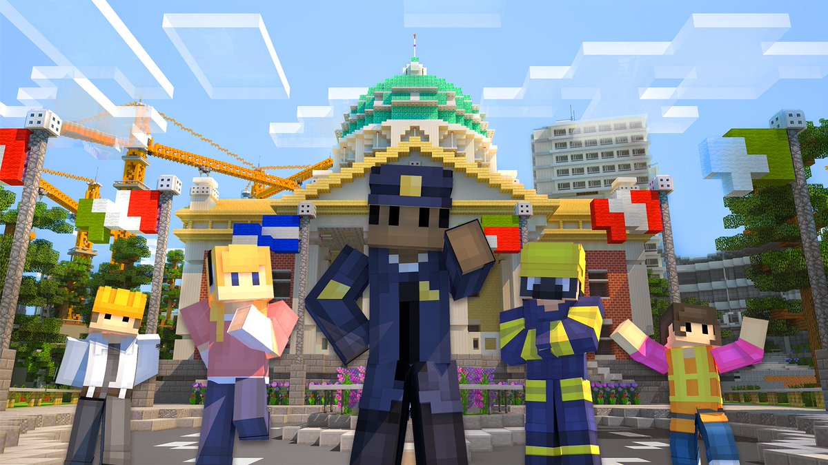 Today you can do the job you always wanted! Jump into the life of grown-ups and experience what it's like to work in the city. 

Get "Kids to Work Day" on the Minecraft Marketplace now!
