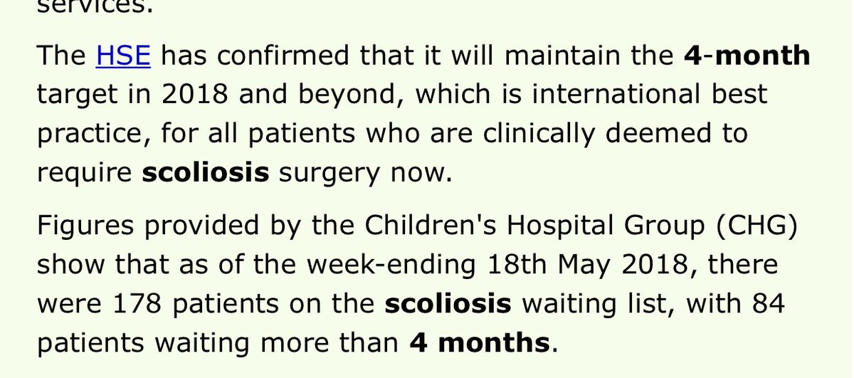 The Scoliosis Advocacy Network #BackUs (@scolionetwork) on Twitter photo May 2018 84 children waiting >4 for #scoliosis Surgery. August 2018 109 Children waiting >4 for surgery. Number of children who do not have timely access to surgery continue to grow. <a href="/OCO_ireland/">Ombudsman for Children</a> <a href="/coe/">Council of Europe</a> <a href="/CC_IHREC/">Acc</a> <a href="/Barnardos_IRL/">Barnardos Ireland</a> <a href="/tusla/">Tusla - Child and Family Agency</a> <a href="/roinnslainte/">Department of Health</a> May 2018 84 children waiting >4 for #scoliosis Surgery. August 2018 109 Children waiting >4 for surgery. Number of children who do not have timely access to surgery continue to grow. <a href="/OCO_ireland/">Ombudsman for Children</a> <a href="/coe/">Council of Europe</a> <a href="/CC_IHREC/">Acc</a> <a href="/Barnardos_IRL/">Barnardos Ireland</a> <a href="/tusla/">Tusla - Child and Family Agency</a> <a href="/roinnslainte/">Department of Health</a>