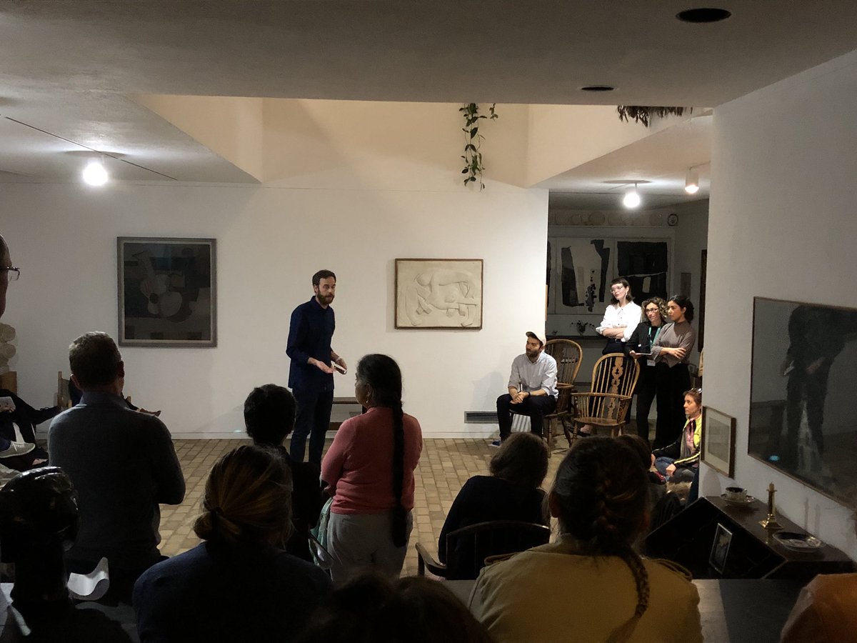 kettlesyard's tweet photo. Patrick Coyle and Francesco Pedraglio performing in the House this evening #figfutures @fig2london https://t.co/ZS6hgXf8Iq