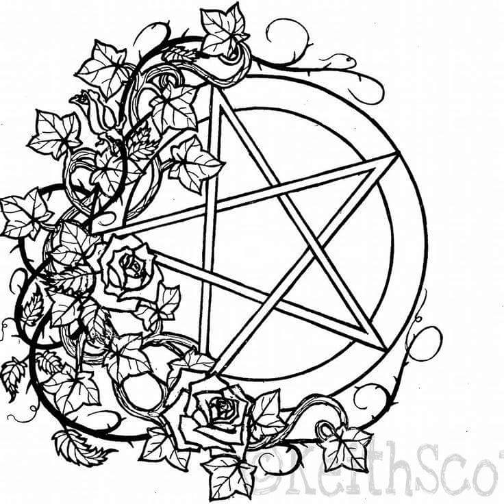 🕸️ witchy things 🕸️ on twitter "a coloring page i came