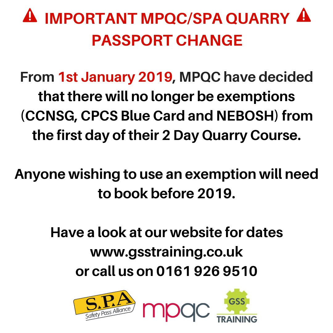 GSSTraining's tweet photo. #Quarry #mpqc #healthandsafety #Training #Manchester #Runcorn #SafetyFirst https://t.co/FbnIaDFEbS