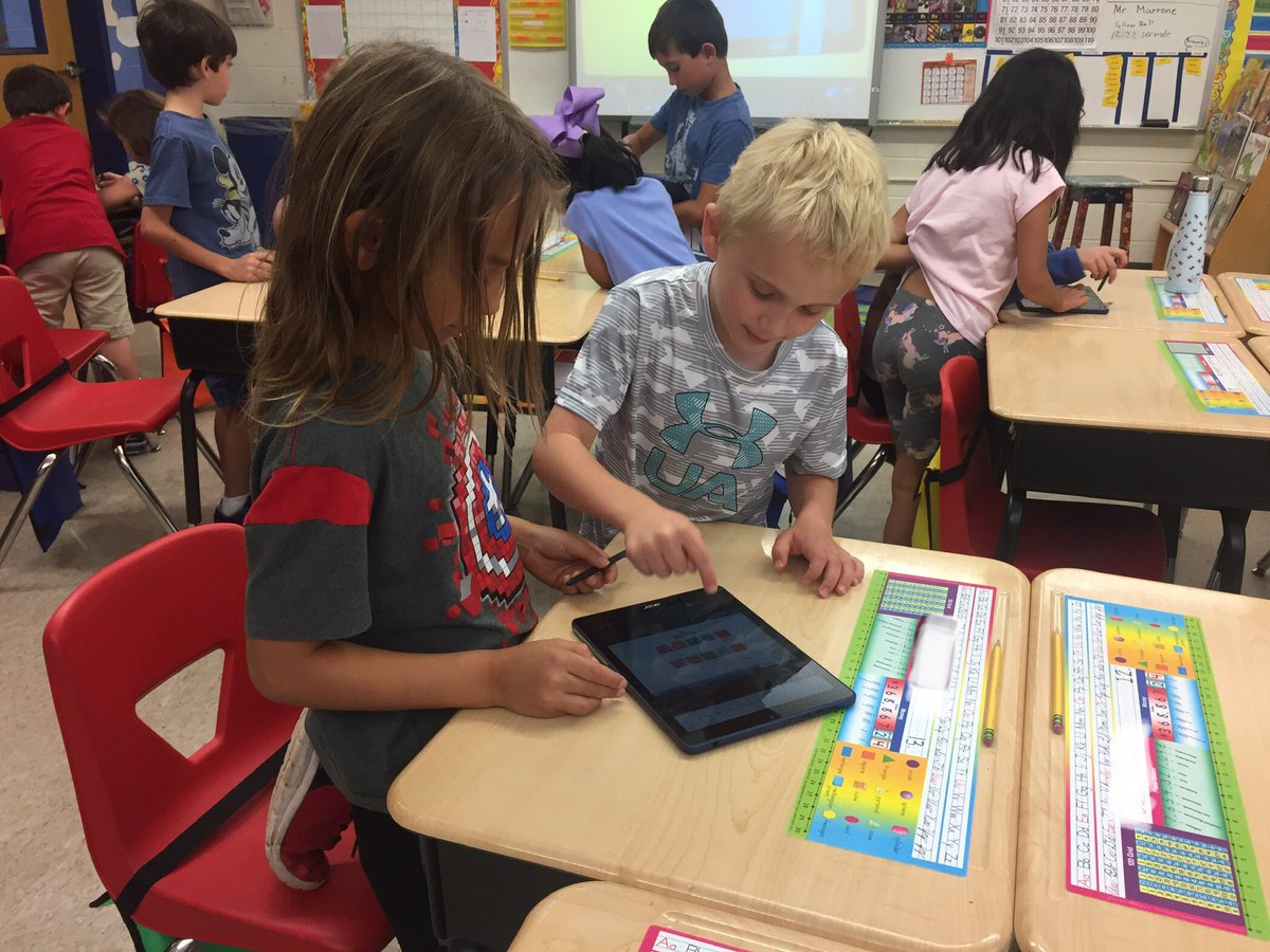 SecondGradeNHS's tweet photo. Second graders are thoroughly engaged using their new Acer Chrome Tabs using ConnectEd EM4 online to explore number grid patterns. #TechMath #engaged #littlestlions @NHS_LES https://t.co/lLPPgg8O87