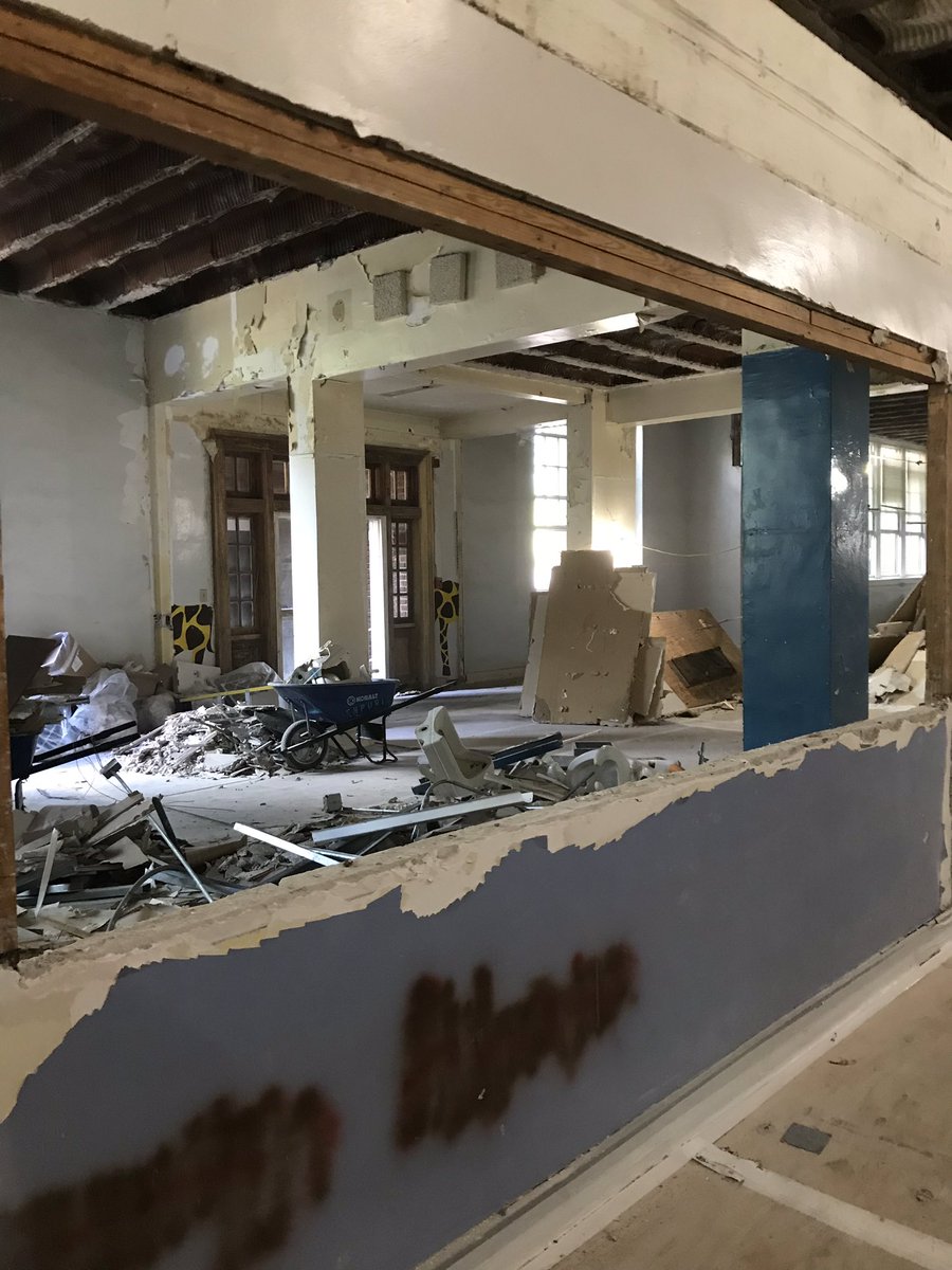 lesliewtaylor1's tweet photo. That’s our house! Look at the bones of this beauty!! Steps closer to the final product. @wileyelementary #WileyRenoFun #Gilbane https://t.co/SFpAR7BvCl