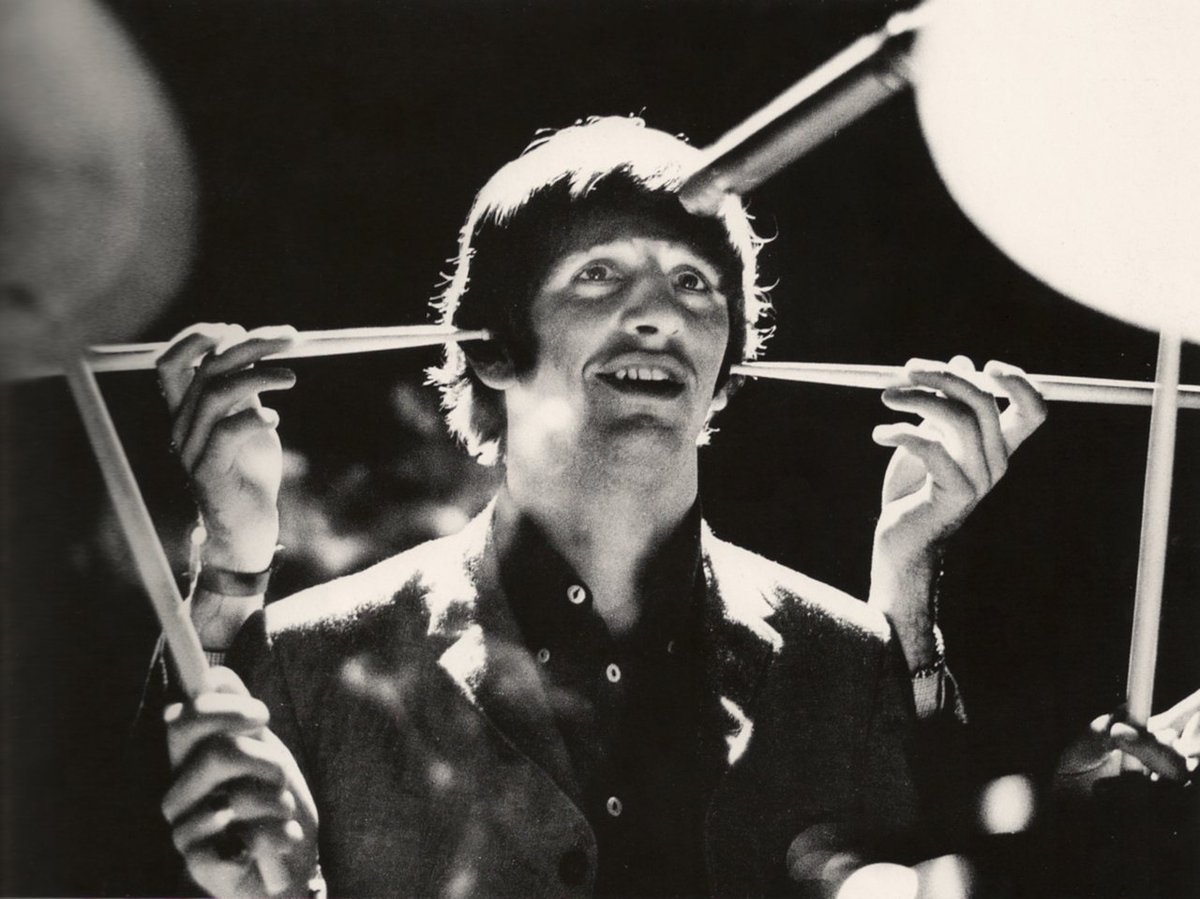 October 2, 1964. Ringo Starr and his aerials (maybe the hands of Paul McCartney),  in an appearance rehearsal by The Beatles on the US television show "#Shindig!"
#TheBeatles #JohnLennon #GeorgeHarrison #PaulMcCartney #RingoStarr #GeoffEmerick #RecordingEngineer  #TheBeatles4Ever