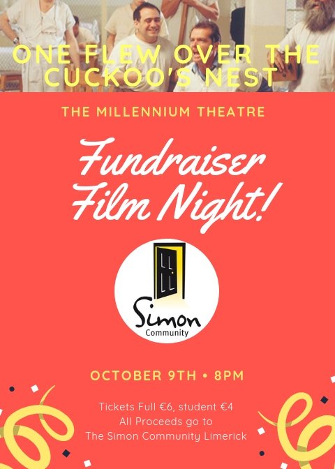 theatre2000's tweet photo. Delighted to Announce that next weeks film Ticket Proceeds are going to The Simon Community why not join us in watching a great classic and raise money for an amazing cause! Next Tuesday 9th October at 8pm! https://t.co/bZGdKbLjen