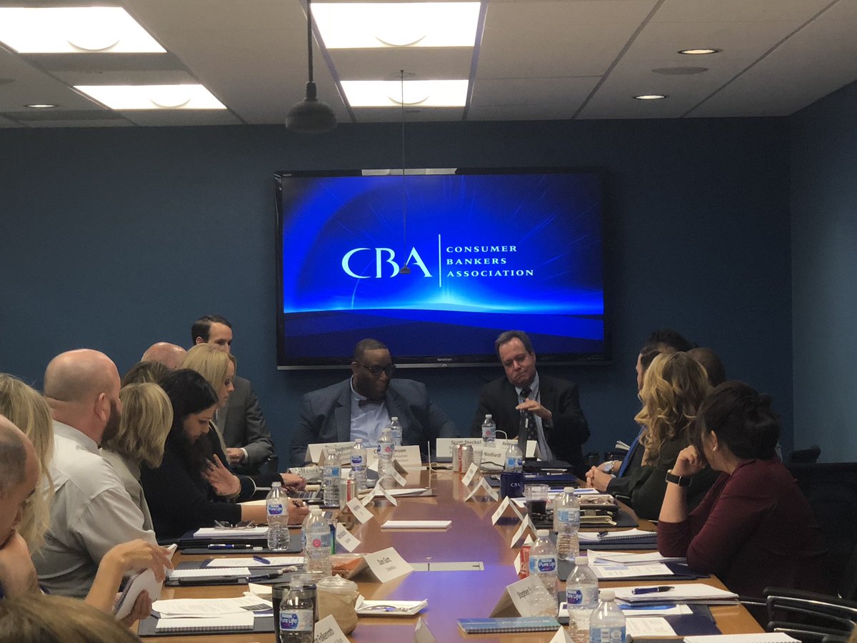 ConsumerBankers's tweet image. Awesome discussion with visitors from @CFPB Office of #ConsumerResponse and Office of #FinancialInstitutions
