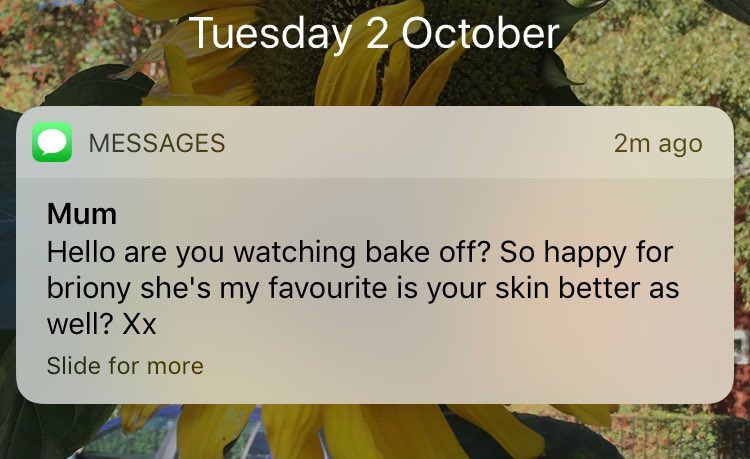This is the most mum text I've ever received