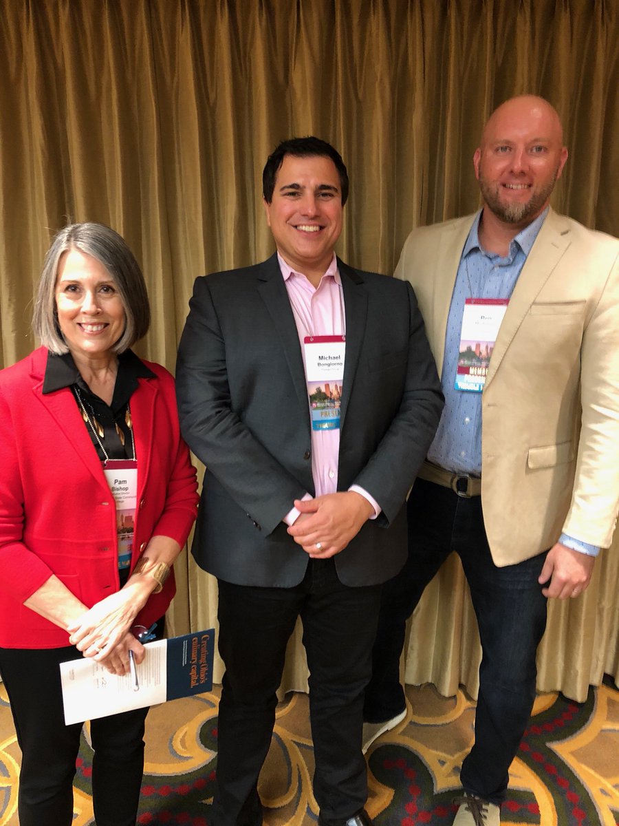 Our own Michael Bongiorno and Ben Niebauer (R) had the opportunity to present at the <a href="/Plan4HigherEd/">SCUP</a> North Central Regional Conference today with Pam Bishop (L), Executive Director of the <a href="/cscc_edu/">Columbus State</a> Foundation. #MitchellHall #successstory
