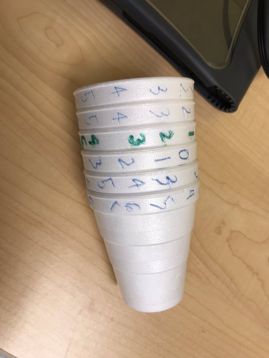 guerrya's tweet photo. Using styrofoam cups for place value is an amazing tool! @bcsdspecialserv @psm_ironhorses https://t.co/76XjLr0tTl