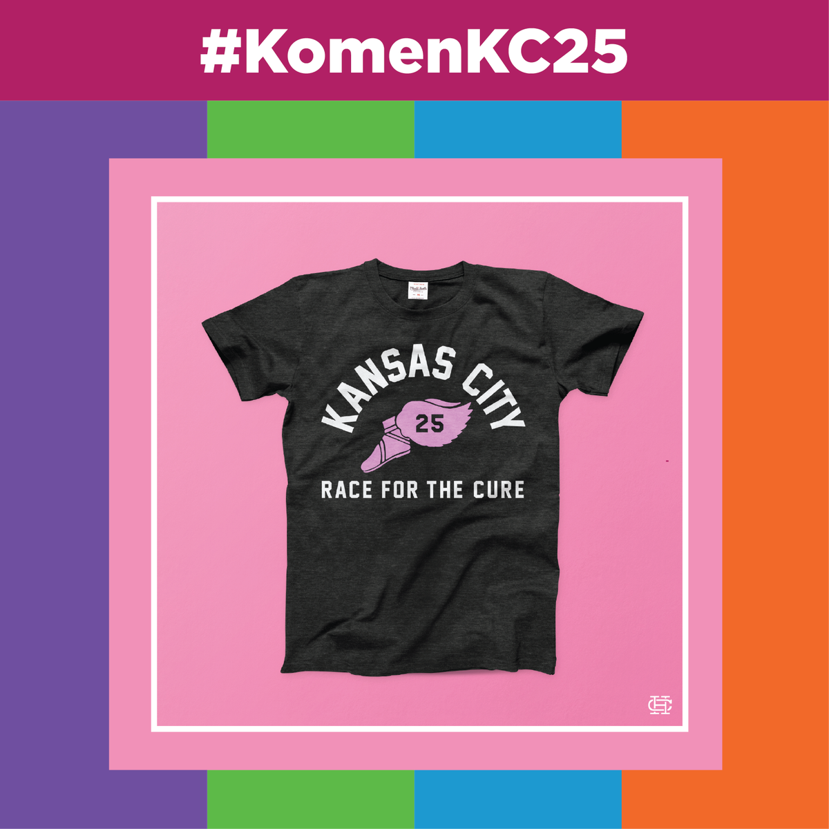 komenkswmo's tweet photo. Our limited edition @CharlieHustleCo Race Anniversary shirt is on sale now as part of our Race for the Cure registration. Proceeds benefit #KomenKC Get yours while they last at https://t.co/rCCnTUlhs1. Be #MoreThanPink #KomenKC25 https://t.co/AyKEH2ubIb
